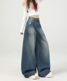 レディースワイドレッグパンツ