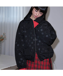 OPENING SUNSHINE（オープニングサンシャイン）の「ドットパターンダウンジャケット_ブラック（ダウンジャケット/コート・レディース）」