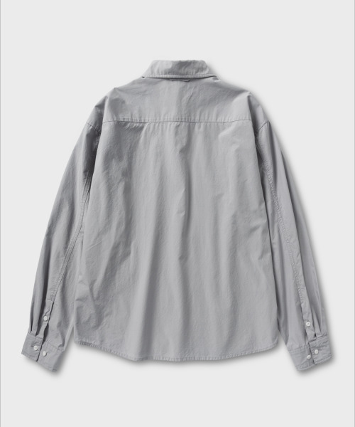 NONBLANK（ノンブランク）の「テンセルポケットシャツ_LIGHT GREY（シャツ/ブラウス・メンズ・ライトグレー・LARGE/X-LARGE/MEDIUM）」の2枚目の写真
