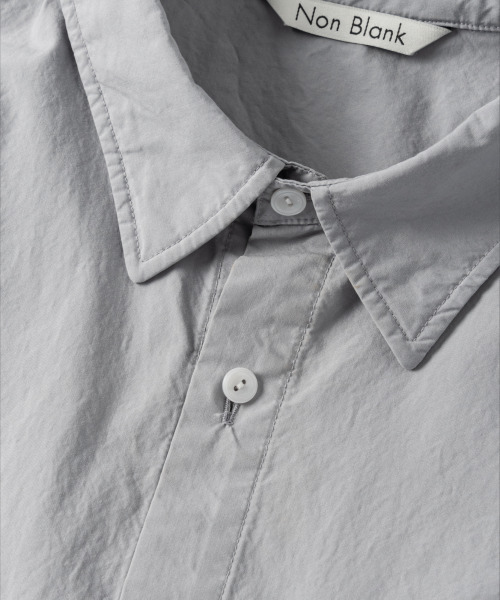 NONBLANK（ノンブランク）の「テンセルポケットシャツ_LIGHT GREY（シャツ/ブラウス・メンズ・ライトグレー・LARGE/X-LARGE/MEDIUM）」の4枚目の写真