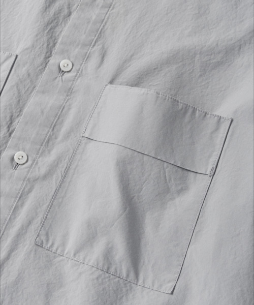 NONBLANK（ノンブランク）の「テンセルポケットシャツ_LIGHT GREY（シャツ/ブラウス・メンズ・ライトグレー・LARGE/X-LARGE/MEDIUM）」の5枚目の写真