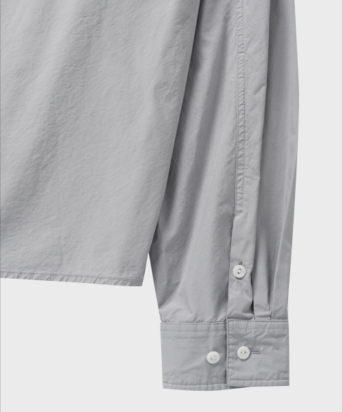 NONBLANK（ノンブランク）の「テンセルポケットシャツ_LIGHT GREY（シャツ/ブラウス・メンズ・ライトグレー・LARGE/X-LARGE/MEDIUM）」の7枚目の写真
