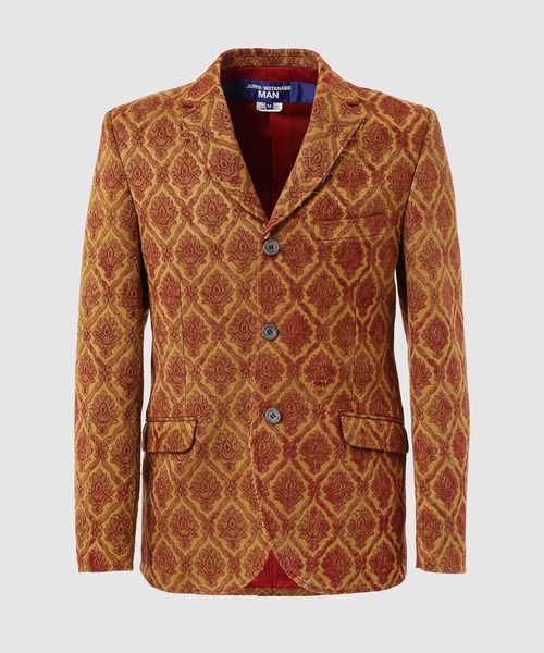 JUNYA WATANABE MAN(ジュンヤワタナベマン)の「ACRYLIC RAYON DAMASK JACKET(テーラードジャケット・メンズ・レッド系・M)」の1枚目の写真