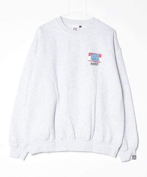 VISION STREET WEAR（ヴィジョンストリートウェア）の「【VISION STREET WEAR/ヴィジョンストリートウェア】Graffiti Ghost Sticker  Print Sweat/グラフィティ ゴースト ステッカー プリント スウェット（スウェット・メンズ・ライトグレー/ブラック/バイオレット・LL/M/L）」の15枚目の写真