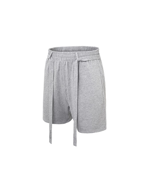 CHILLSA(チルサ)の「Infinity Belted Shorts_Melange Gray(その他パンツ・レディース・ライトグレー・1/2)」の1枚目の写真