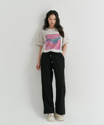 水の道 Tシャツ _ ベージュ