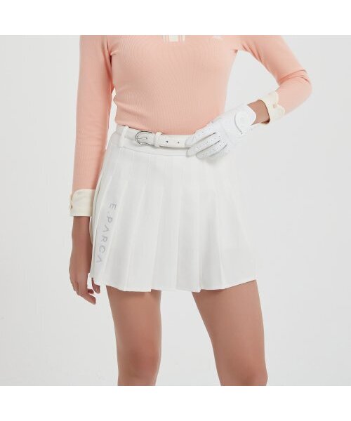 E.PARCA(イパルカ)の「エンブロイダープリーツスカート(ホワイト)(スカート・レディース・その他・SMALL/MEDIUM/LARGE)」の1枚目の写真