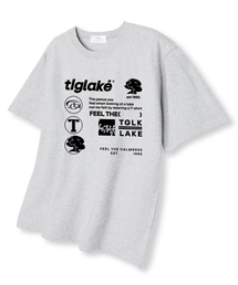 エレメンツオーバーサイズ半袖Tシャツライトグレー