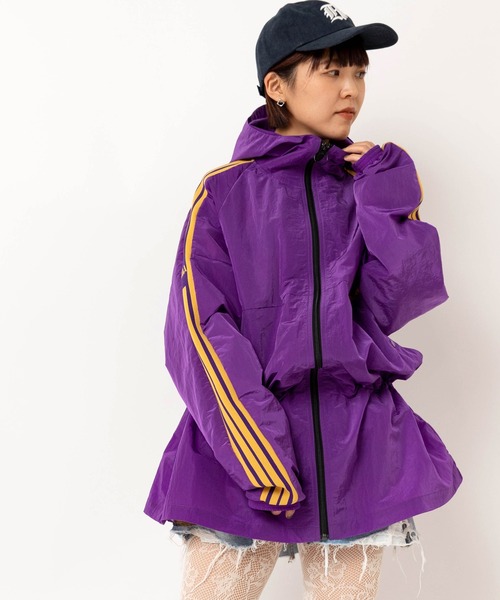 RNA(アールエヌエー)の「J2177 トラックハーフジャケットコート(ナイロンジャケット・レディース・グレー/グリーン/パープル・MEDIUM)」の3枚目の写真