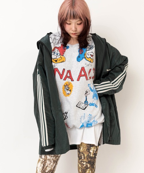 RNA(アールエヌエー)の「J2177 トラックハーフジャケットコート(ナイロンジャケット・レディース・グレー/グリーン/パープル・MEDIUM)」の6枚目の写真