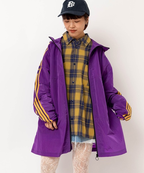 RNA(アールエヌエー)の「J2177 トラックハーフジャケットコート(ナイロンジャケット・レディース・グレー/グリーン/パープル・MEDIUM)」の11枚目の写真