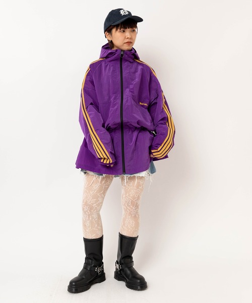RNA(アールエヌエー)の「J2177 トラックハーフジャケットコート(ナイロンジャケット・レディース・グレー/グリーン/パープル・MEDIUM)」の22枚目の写真