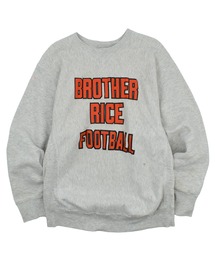 【USED】90’s RUGGED SWEATS “BROTHER RICE FOOTBAL” リバースタイプ スウェット USA製