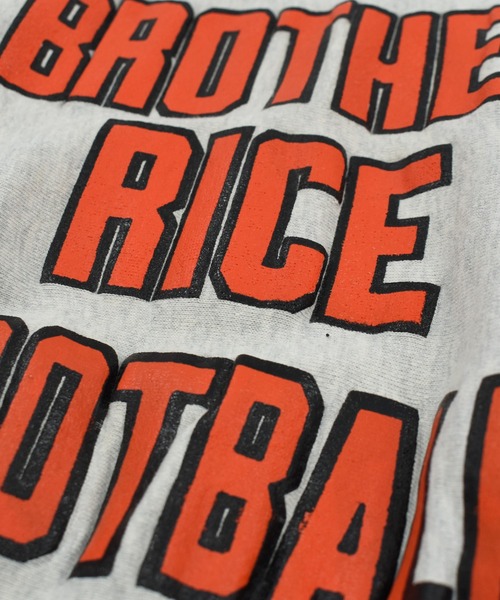 LABORATORY R(ラボラトリーアール)の「【USED】90’s RUGGED SWEATS “BROTHER RICE FOOTBAL” リバースタイプ スウェット USA製(スウェット・メンズ・グレー・X-LARGE)」の3枚目の写真