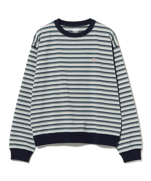 Ray BEAMS（レイビームス）の「DANTON / ストライプ ロングスリーブ Tシャツ（Tシャツ/カットソー・レディース・ブルー/チャコールグレー/オフホワイト・MEDIUM/SMALL）」の3枚目の写真