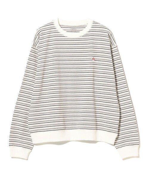 Ray BEAMS（レイビームス）の「DANTON / ストライプ ロングスリーブ Tシャツ（Tシャツ/カットソー・レディース・ブルー/チャコールグレー/オフホワイト・MEDIUM/SMALL）」の8枚目の写真
