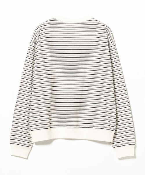 Ray BEAMS（レイビームス）の「DANTON / ストライプ ロングスリーブ Tシャツ（Tシャツ/カットソー・レディース・ブルー/チャコールグレー/オフホワイト・MEDIUM/SMALL）」の9枚目の写真