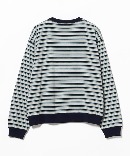 Ray BEAMS（レイビームス）の「DANTON / ストライプ ロングスリーブ Tシャツ（Tシャツ/カットソー・レディース・ブルー/チャコールグレー/オフホワイト・MEDIUM/SMALL）」の14枚目の写真