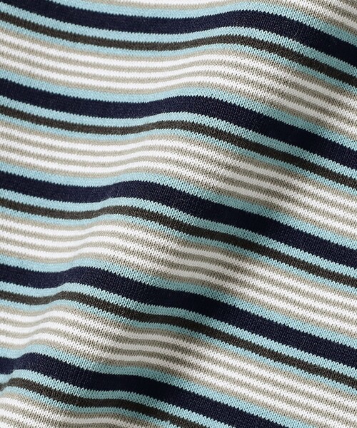 Ray BEAMS（レイビームス）の「DANTON / ストライプ ロングスリーブ Tシャツ（Tシャツ/カットソー・レディース・ブルー/チャコールグレー/オフホワイト・MEDIUM/SMALL）」の15枚目の写真