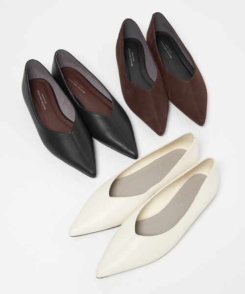 green label relaxing（グリーンレーベルリラクシング）の「ポインテッド フラットシューズ（その他シューズ・レディース・ブラック/ダークブラウン/ホワイト・25cm/24.5cm/24cm/23.5cm/23cm/22.5cm）」の18枚目の写真