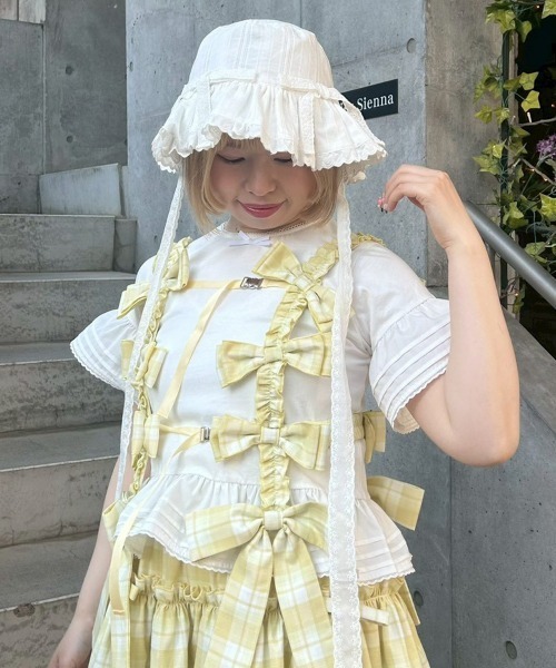 Candy Stripper（キャンディストリッパー）の「HOLD ME RIBBON ハーネス（その他トップス・レディース・ライトブルー/イエロー/ブラック・FREE）」の10枚目の写真