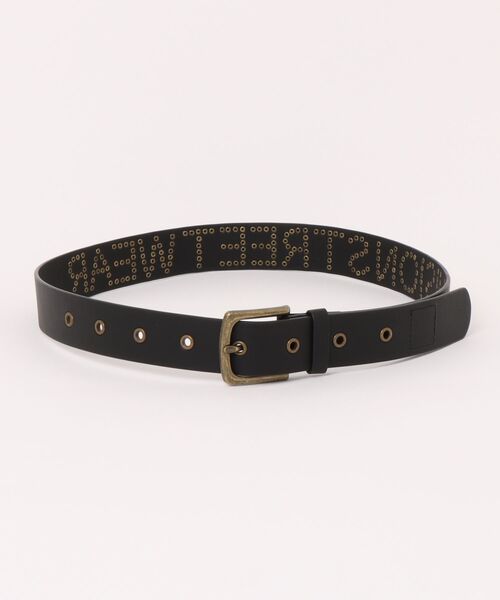 VISION STREET WEAR（ヴィジョンストリートウェア）の「VISION STREET WEAR（ヴィジョンストリートウェア）STUDDED BELT/ロゴスタッズ フェイクレザーベルト/ユニセックス（ベルト・メンズ・ブラウン/ブラック・FREE）」の3枚目の写真