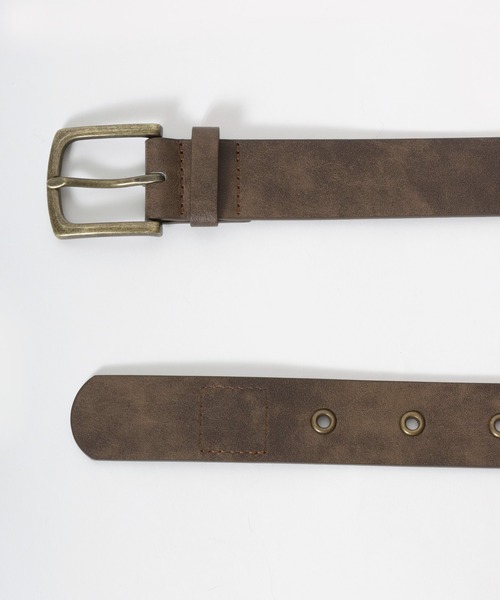 VISION STREET WEAR（ヴィジョンストリートウェア）の「VISION STREET WEAR（ヴィジョンストリートウェア）STUDDED BELT/ロゴスタッズ フェイクレザーベルト/ユニセックス（ベルト・メンズ・ブラウン/ブラック・FREE）」の8枚目の写真