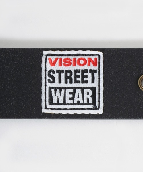 VISION STREET WEAR（ヴィジョンストリートウェア）の「VISION STREET WEAR（ヴィジョンストリートウェア）STUDDED BELT/ロゴスタッズ フェイクレザーベルト/ユニセックス（ベルト・メンズ・ブラウン/ブラック・FREE）」の12枚目の写真