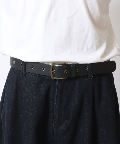 VISION STREET WEAR（ヴィジョンストリートウェア）の「VISION STREET WEAR（ヴィジョンストリートウェア）STUDDED BELT/ロゴスタッズ フェイクレザーベルト/ユニセックス（ベルト・メンズ・ブラウン/ブラック・FREE）」の5枚目の写真