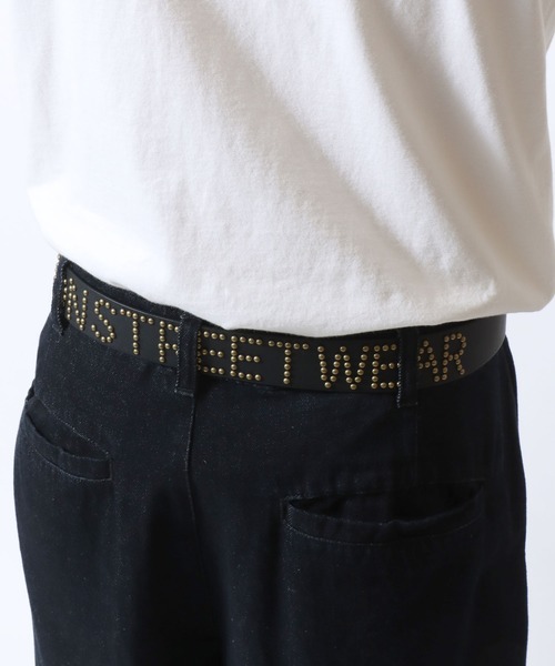 VISION STREET WEAR（ヴィジョンストリートウェア）の「VISION STREET WEAR（ヴィジョンストリートウェア）STUDDED BELT/ロゴスタッズ フェイクレザーベルト/ユニセックス（ベルト・メンズ・ブラウン/ブラック・FREE）」の16枚目の写真