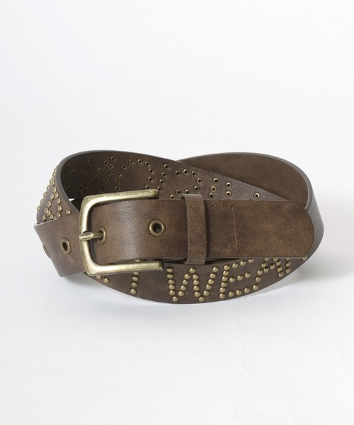 VISION STREET WEAR（ヴィジョンストリートウェア）の「VISION STREET WEAR（ヴィジョンストリートウェア）STUDDED BELT/ロゴスタッズ フェイクレザーベルト/ユニセックス（ベルト・メンズ・ブラウン/ブラック・FREE）」の17枚目の写真