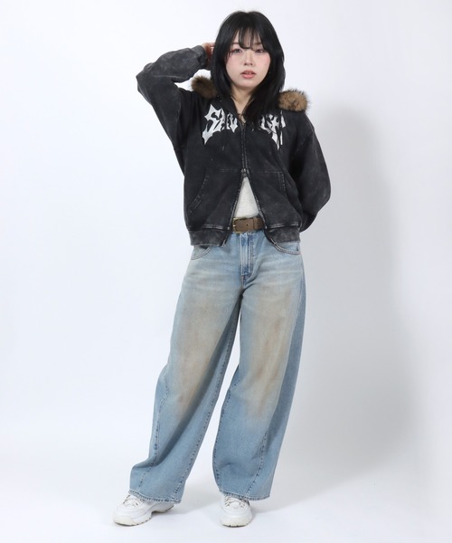 VISION STREET WEAR（ヴィジョンストリートウェア）の「VISION STREET WEAR（ヴィジョンストリートウェア）STUDDED BELT/ロゴスタッズ フェイクレザーベルト/ユニセックス（ベルト・メンズ・ブラウン/ブラック・FREE）」の21枚目の写真