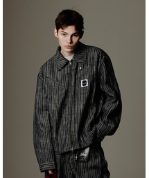 AAMBITION（アアンビション）の「ヘリンボーンストライプデニムジャケット（デニムジャケット）」