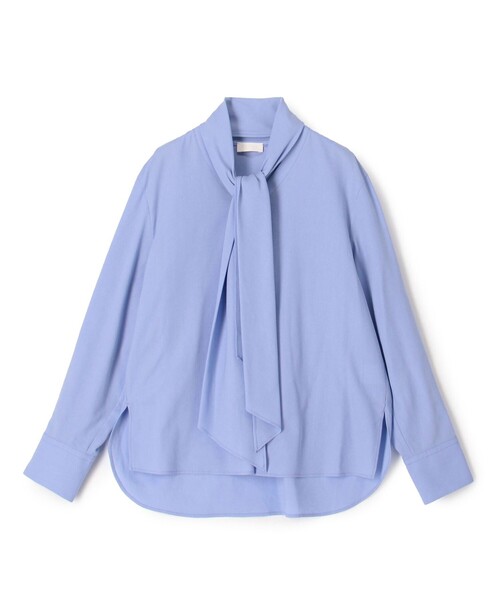 BALLSEY（ボールジィ）の「ジュエルコットン ワイドボウタイブラウス（シャツ/ブラウス・レディース・グリーン/ホワイト/ライトブルー・36）」の3枚目の写真