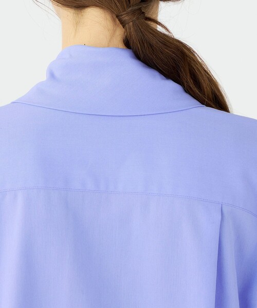 BALLSEY（ボールジィ）の「ジュエルコットン ワイドボウタイブラウス（シャツ/ブラウス・レディース・グリーン/ホワイト/ライトブルー・36）」の11枚目の写真