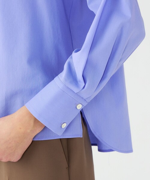 BALLSEY（ボールジィ）の「ジュエルコットン ワイドボウタイブラウス（シャツ/ブラウス・レディース・グリーン/ホワイト/ライトブルー・36）」の12枚目の写真