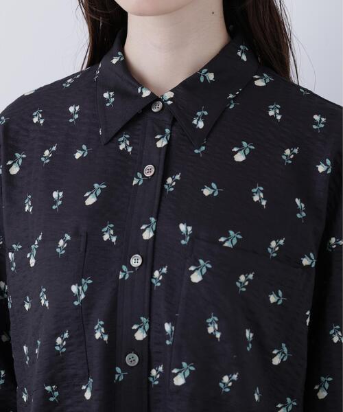 N.（N. Natural Beauty Basic）（エヌエヌナチュラルビューティーベーシック）の「フラワープリント SETUP シャツ（シャツ/ブラウス・レディース・イエロー系その他/ブラック系その他・ﾌﾘ-）」の18枚目の写真