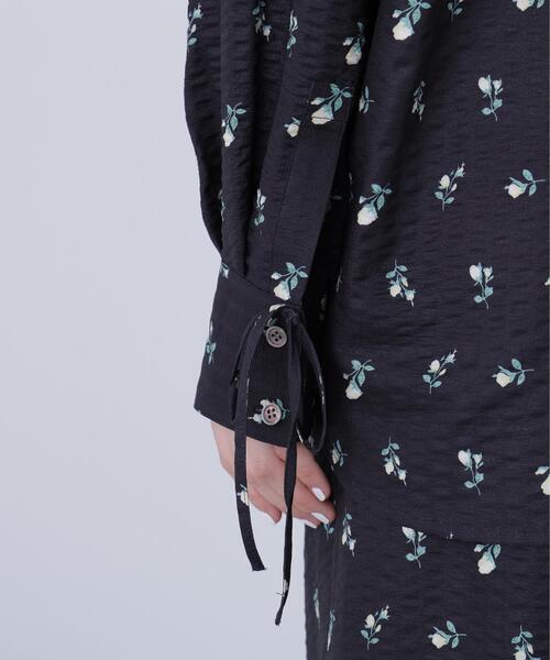 N.（N. Natural Beauty Basic）（エヌエヌナチュラルビューティーベーシック）の「フラワープリント SETUP シャツ（シャツ/ブラウス・レディース・イエロー系その他/ブラック系その他・ﾌﾘ-）」の22枚目の写真