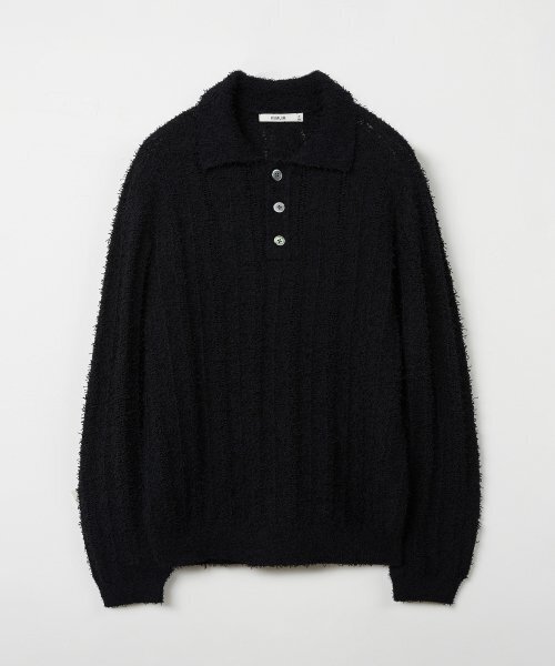 KIIMUIR(キミュア)の「テリー ブクル カラー ニット_ブラック(ニット/セーター・レディース・その他・MEDIUM/LARGE/X-LARGE)」の1枚目の写真