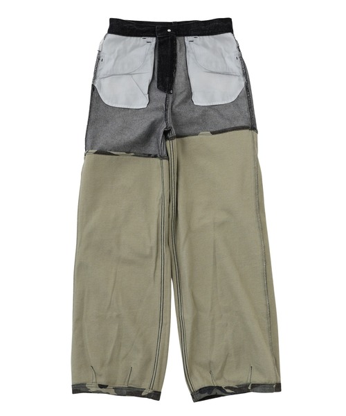 X-girl(エックスガール)の「FADED CAMO LAYERED PANTS(デニムパンツ・レディース・ブラック/ライトインディゴブルー・XS/S/M)」の21枚目の写真