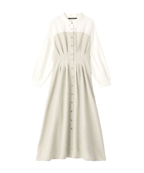 YECCA VECCA(イェッカヴェッカ)の「ベアドッキングワンピース(ワンピース・レディース・ネイビー/ブラウン/アイボリー・FREE)」の13枚目の写真