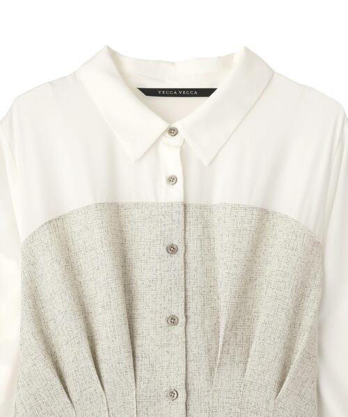 YECCA VECCA(イェッカヴェッカ)の「ベアドッキングワンピース(ワンピース・レディース・ネイビー/ブラウン/アイボリー・FREE)」の11枚目の写真