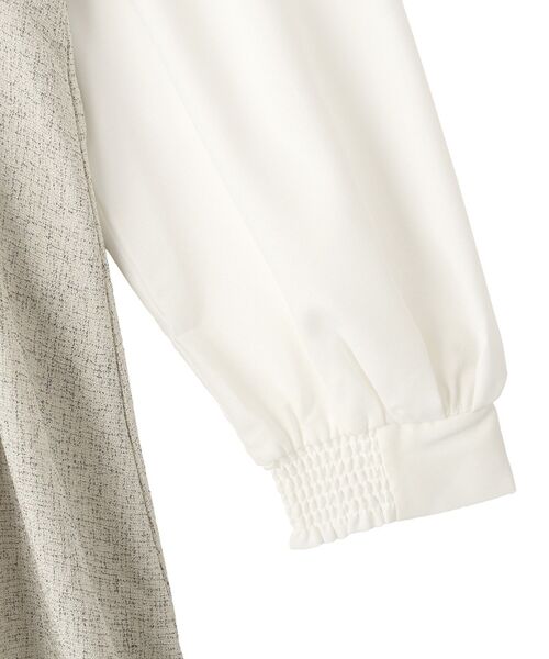 YECCA VECCA(イェッカヴェッカ)の「ベアドッキングワンピース(ワンピース・レディース・ネイビー/ブラウン/アイボリー・FREE)」の10枚目の写真