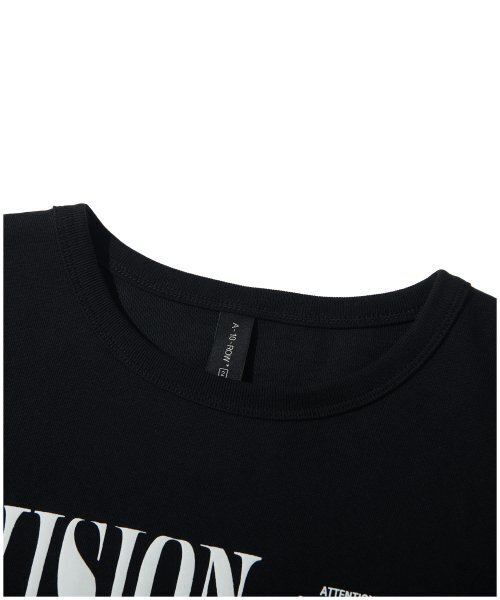 ATTENTIONROW（アテンションロー）の「22SS07AT003ビジョンvrプリントレギュラーオーバーフィット半袖（ブラック）（Tシャツ/カットソー・メンズ・その他・1）」の4枚目の写真