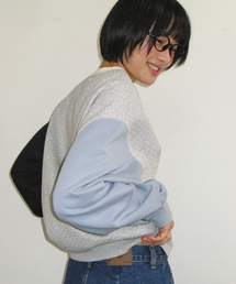 MULTI COLOR SWEATSHIRT GREY DOT
