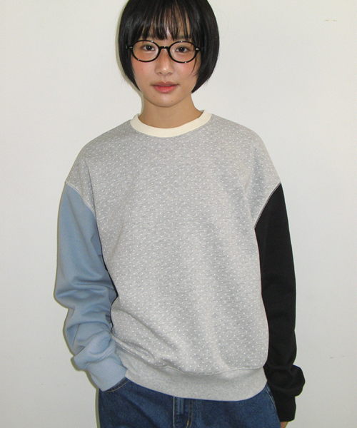 RONRON(ロンロン)の「MULTI COLOR SWEATSHIRT GREY DOT(スウェット・レディース・その他・FREE)」の2枚目の写真
