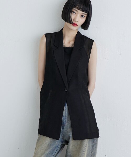 Lui's（ルイス）の「メッシュベスト（ベスト・レディース・チャコールグレー/ブラック・FREE）」の21枚目の写真