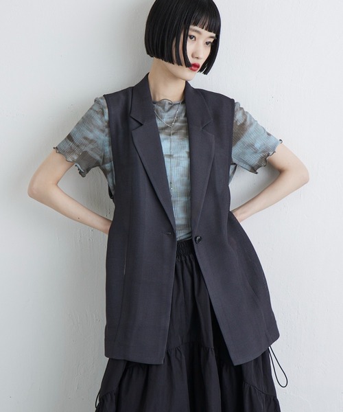 Lui's（ルイス）の「メッシュベスト（ベスト・レディース・チャコールグレー/ブラック・FREE）」の10枚目の写真