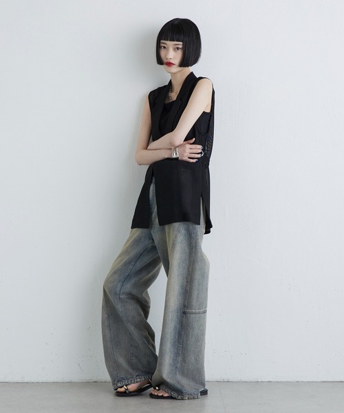 Lui's（ルイス）の「メッシュベスト（ベスト・レディース・チャコールグレー/ブラック・FREE）」の8枚目の写真