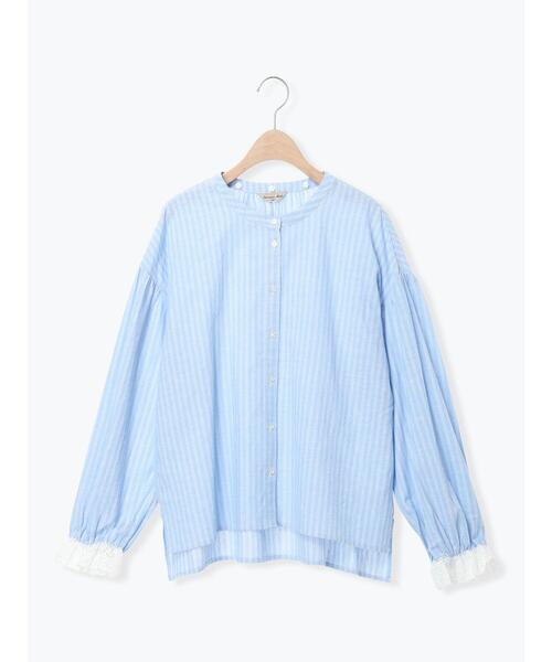 今季新作 レース シャツ　未使用　1.8万 2WAY】レースBig襟取り外しブラウス（シャツ/ブラウス）｜Samansa Mos2